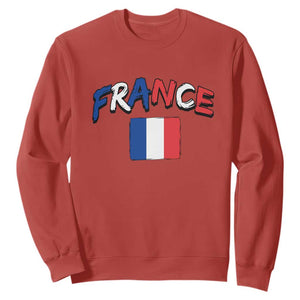 Vintage France Flag French Heritage Graphic Sweatshirt