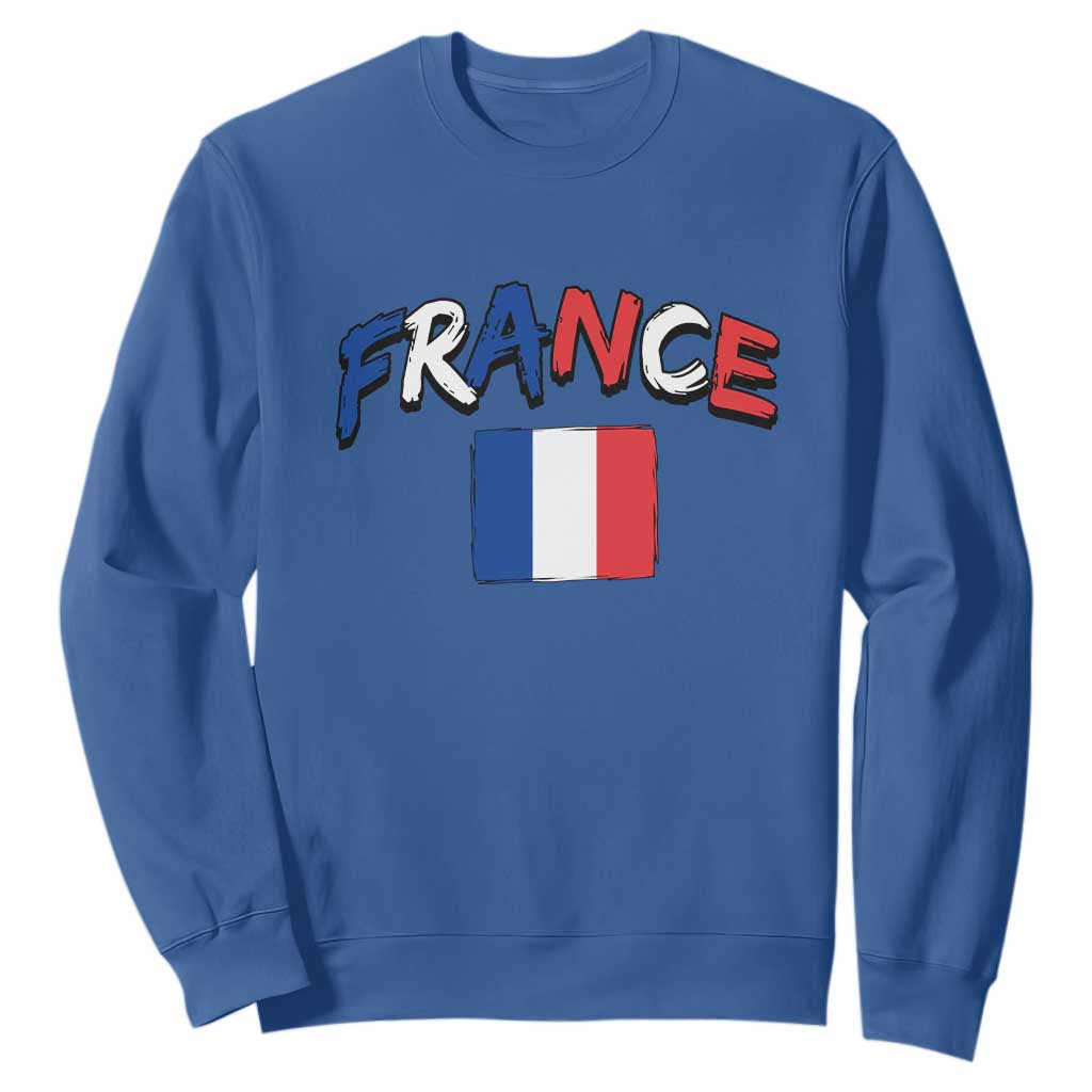 Vintage France Flag French Heritage Graphic Sweatshirt