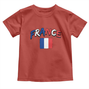 Vintage France Flag French Heritage Graphic Toddler T Shirt