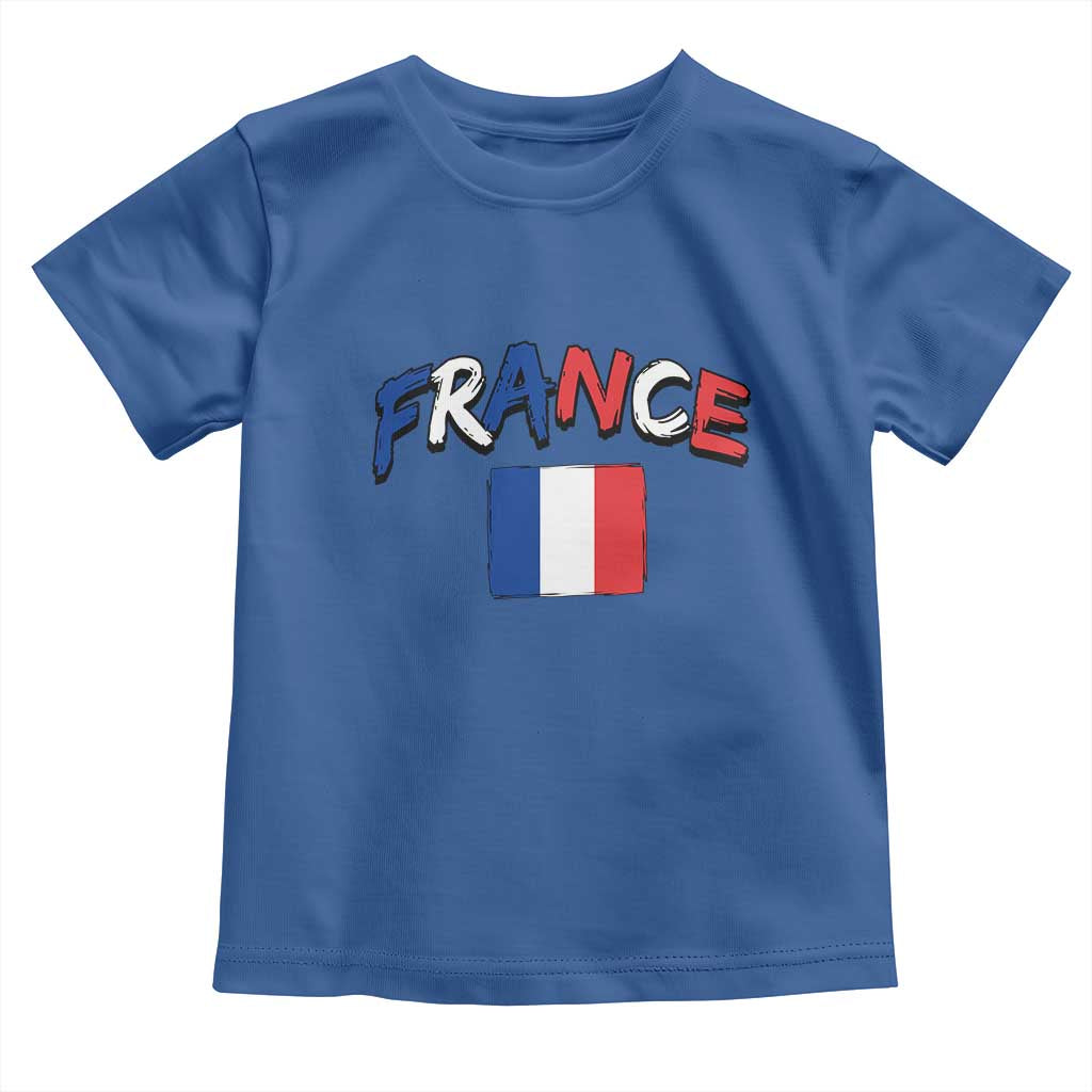 Vintage France Flag French Heritage Graphic Toddler T Shirt