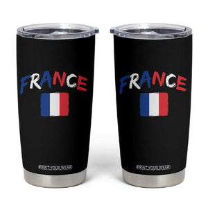 Vintage France Flag French Heritage Graphic Tumbler Cup