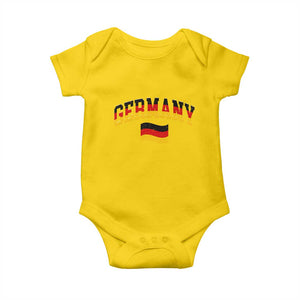 Vintage Germany Flag Baby Onesie Black Red Gold German Heritage Gift
