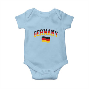 Vintage Germany Flag Baby Onesie Black Red Gold German Heritage Gift