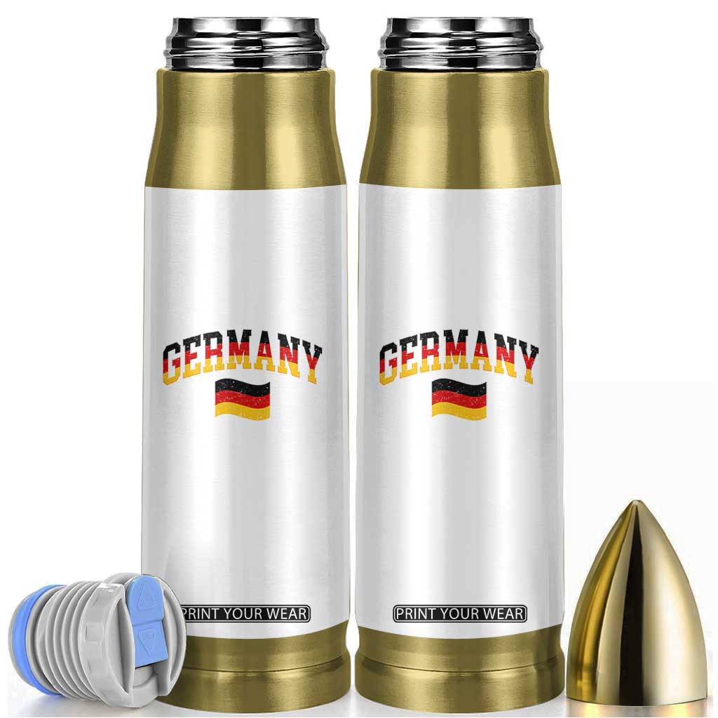 Vintage Germany Flag Bullet Tumbler Black Red Gold German Heritage Gift