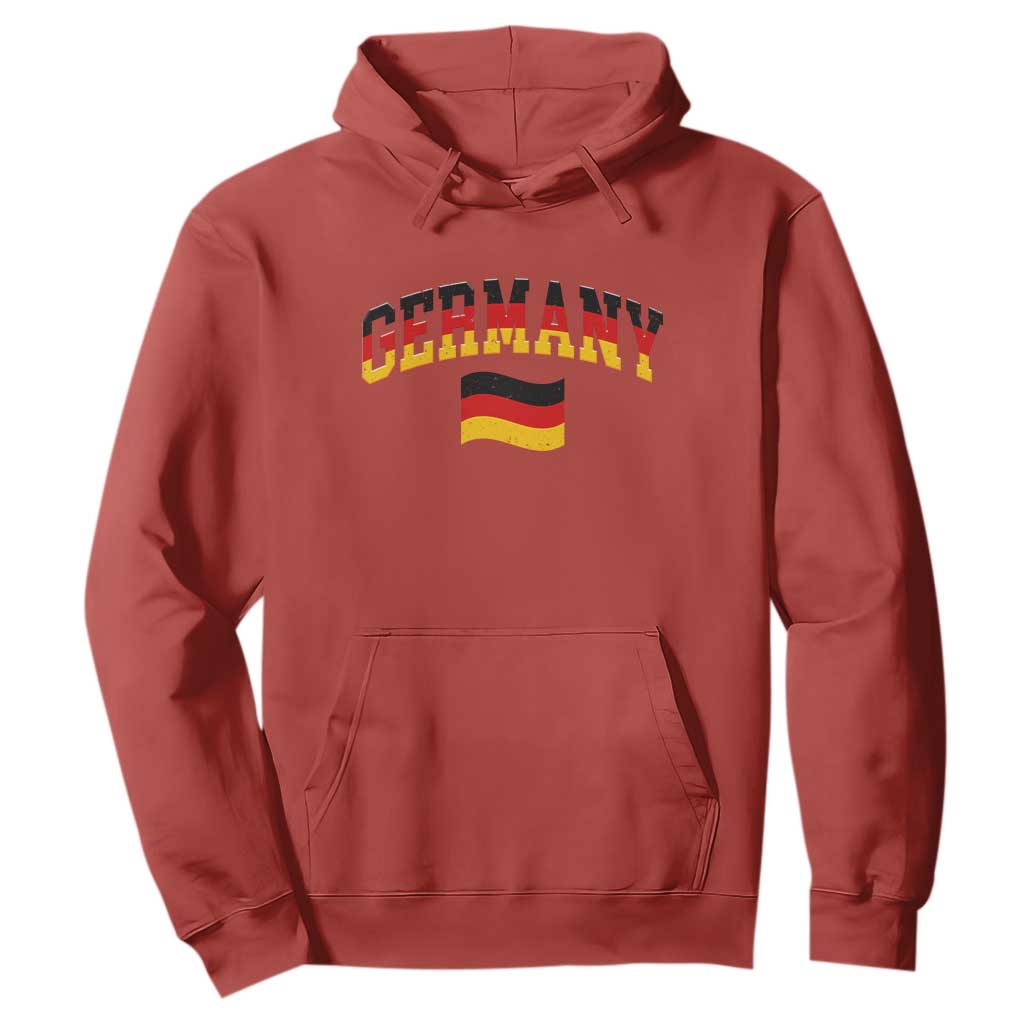 Vintage Germany Flag Hoodie Black Red Gold German Heritage Gift