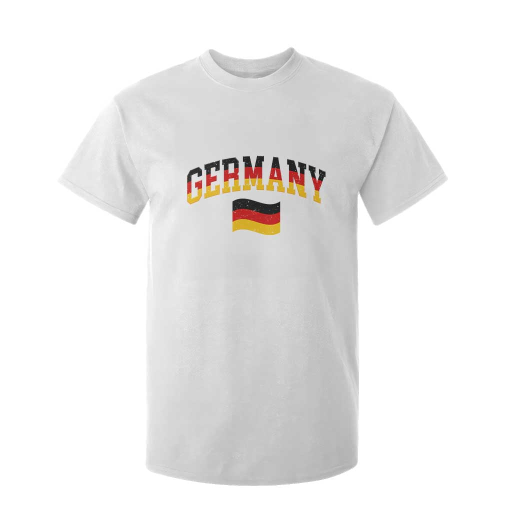 Vintage Germany Flag T Shirt For Kid Black Red Gold German Heritage Gift