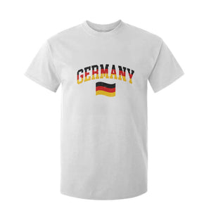 Vintage Germany Flag T Shirt For Kid Black Red Gold German Heritage Gift