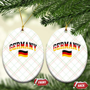 Vintage Germany Flag Ceramic Ornament Black Red Gold German Heritage Gift