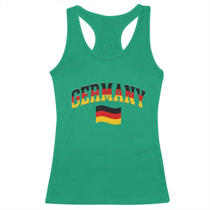 Vintage Germany Flag Racerback Tank Top Black Red Gold German Heritage Gift