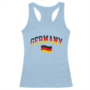 Vintage Germany Flag Racerback Tank Top Black Red Gold German Heritage Gift