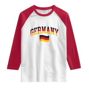Vintage Germany Flag Raglan Shirt Black Red Gold German Heritage Gift