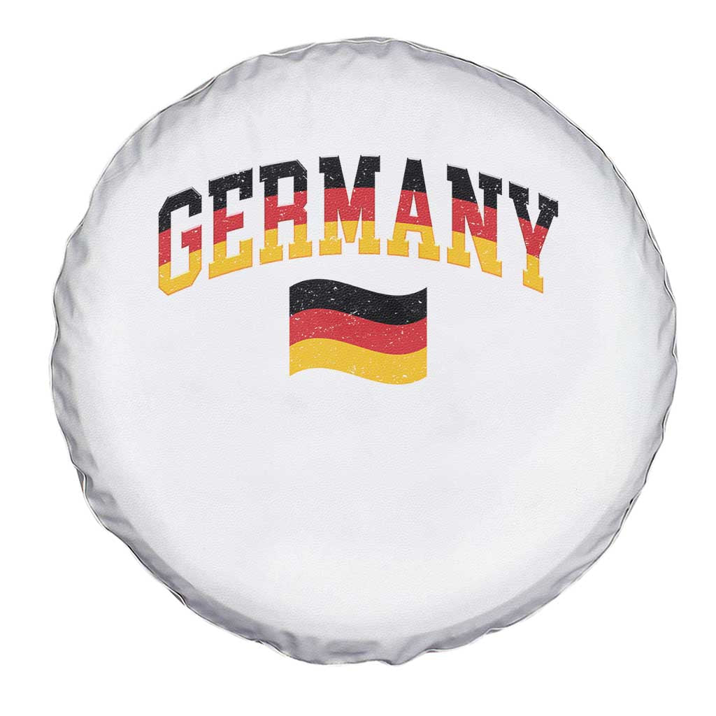 Vintage Germany Flag Spare Tire Cover Black Red Gold German Heritage Gift