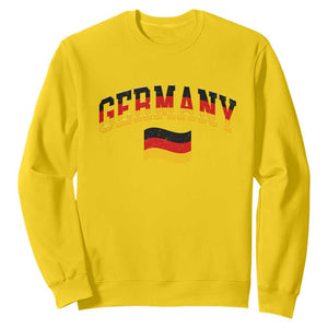 Vintage Germany Flag Sweatshirt Black Red Gold German Heritage Gift