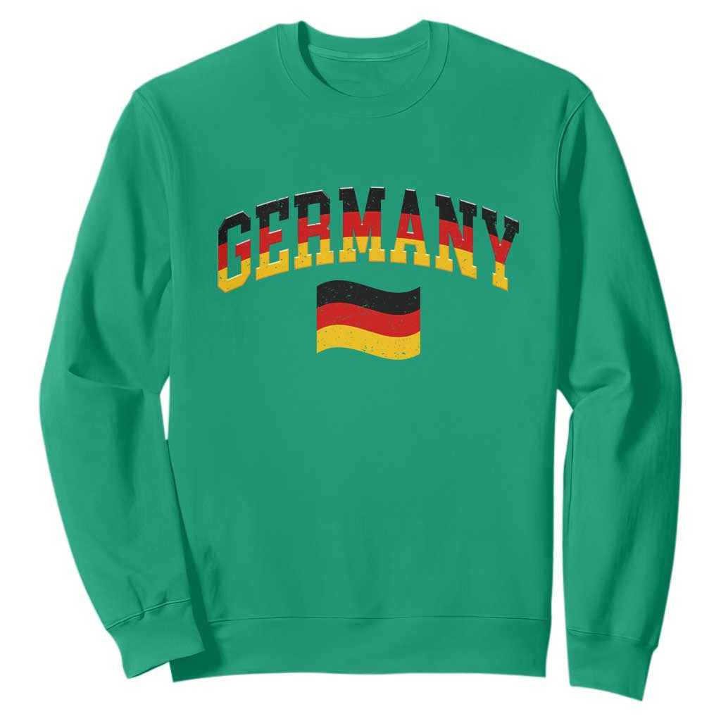 Vintage Germany Flag Sweatshirt Black Red Gold German Heritage Gift