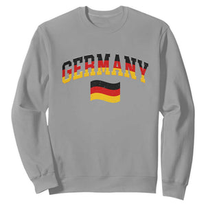 Vintage Germany Flag Sweatshirt Black Red Gold German Heritage Gift