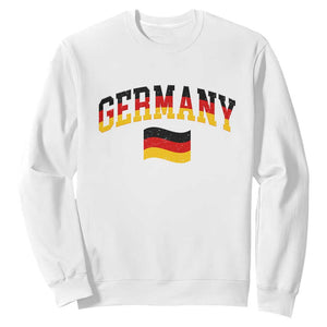 Vintage Germany Flag Sweatshirt Black Red Gold German Heritage Gift