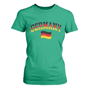 Vintage Germany Flag T Shirt For Women Black Red Gold German Heritage Gift