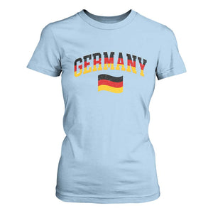 Vintage Germany Flag T Shirt For Women Black Red Gold German Heritage Gift