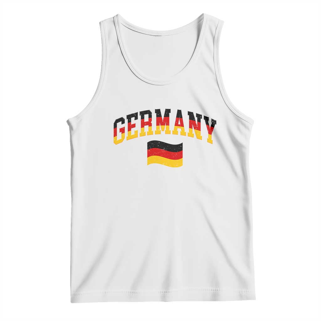 Vintage Germany Flag Tank Top Black Red Gold German Heritage Gift