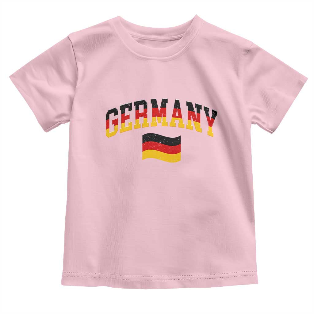 Vintage Germany Flag Toddler T Shirt Black Red Gold German Heritage Gift