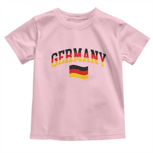 Vintage Germany Flag Toddler T Shirt Black Red Gold German Heritage Gift