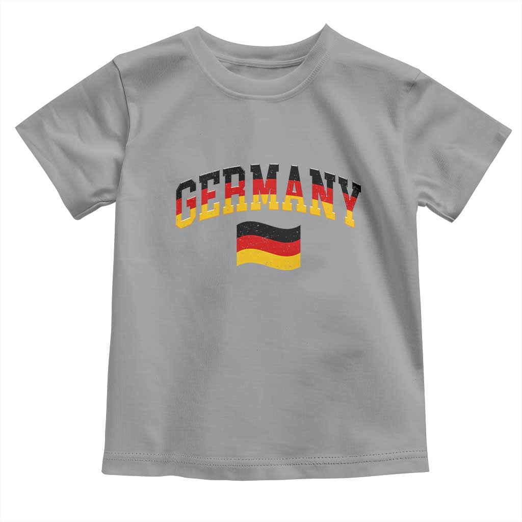 Vintage Germany Flag Toddler T Shirt Black Red Gold German Heritage Gift