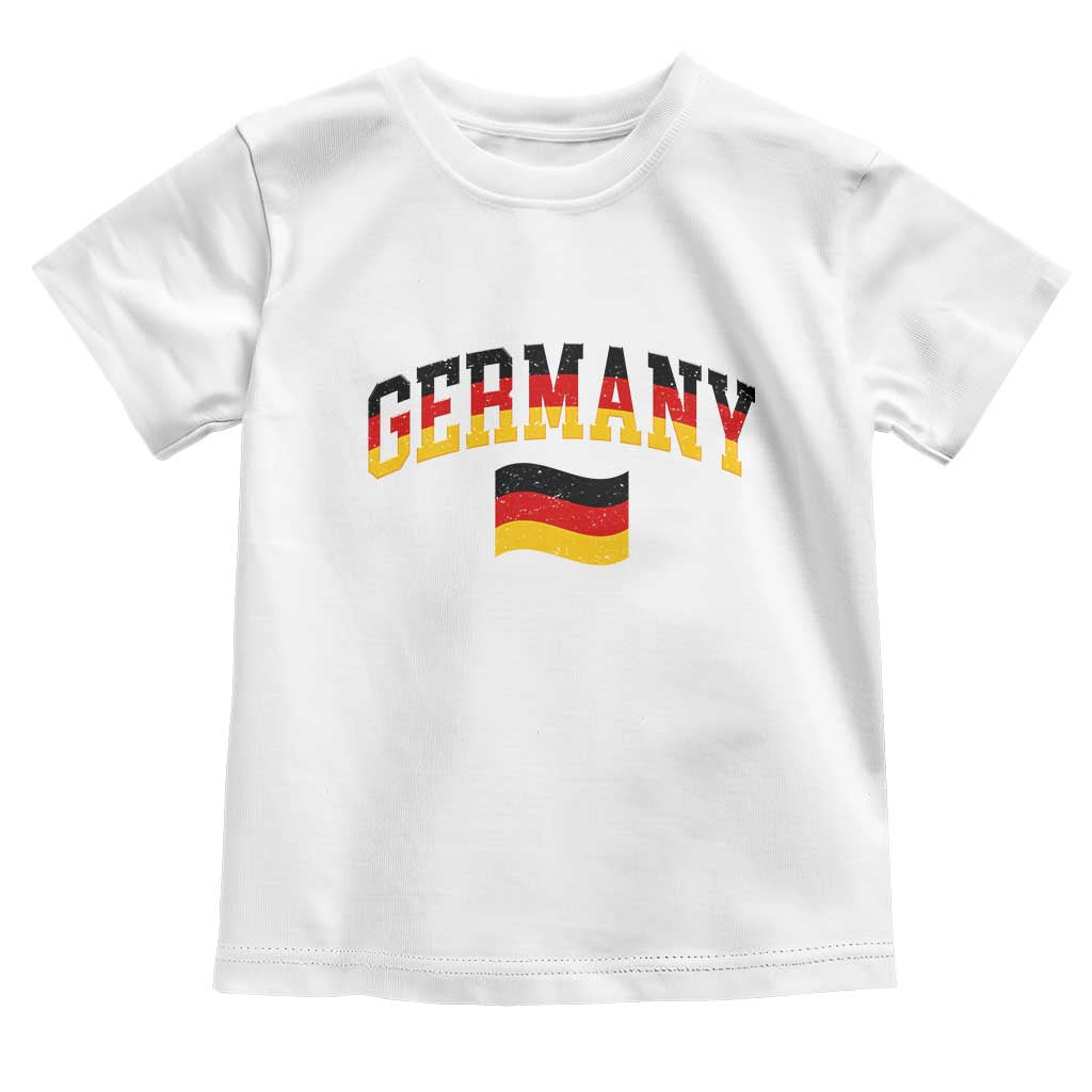 Vintage Germany Flag Toddler T Shirt Black Red Gold German Heritage Gift