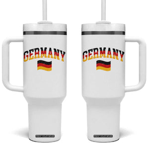 Vintage Germany Flag Tumbler With Handle Black Red Gold German Heritage Gift