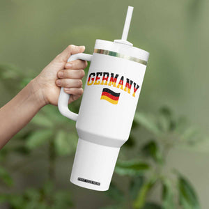 Vintage Germany Flag Tumbler With Handle Black Red Gold German Heritage Gift