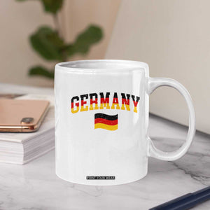 Vintage Germany Flag Coffee Mug Black Red Gold German Heritage Gift