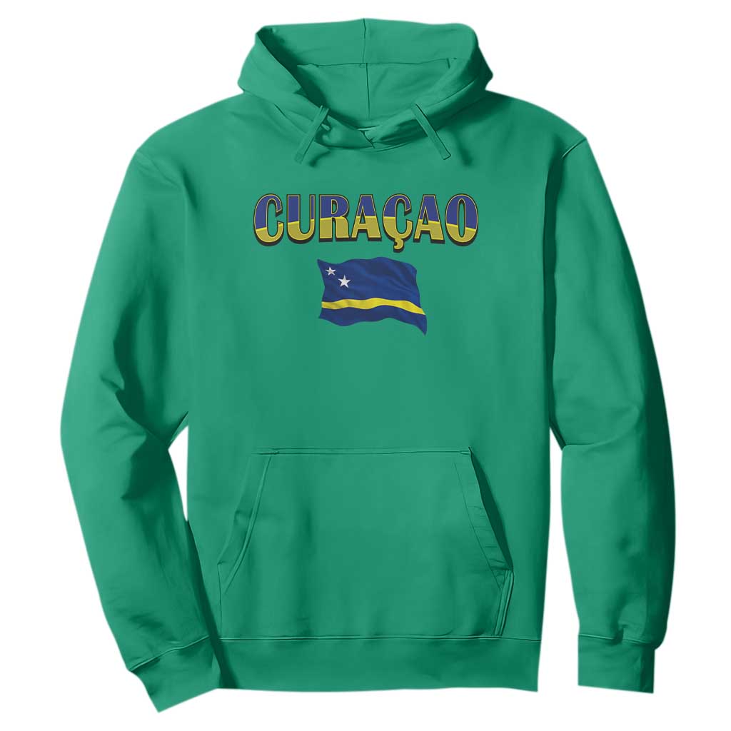 Vintage Curacao Flag Hoodie Dutch Caribbean Heritage Gift