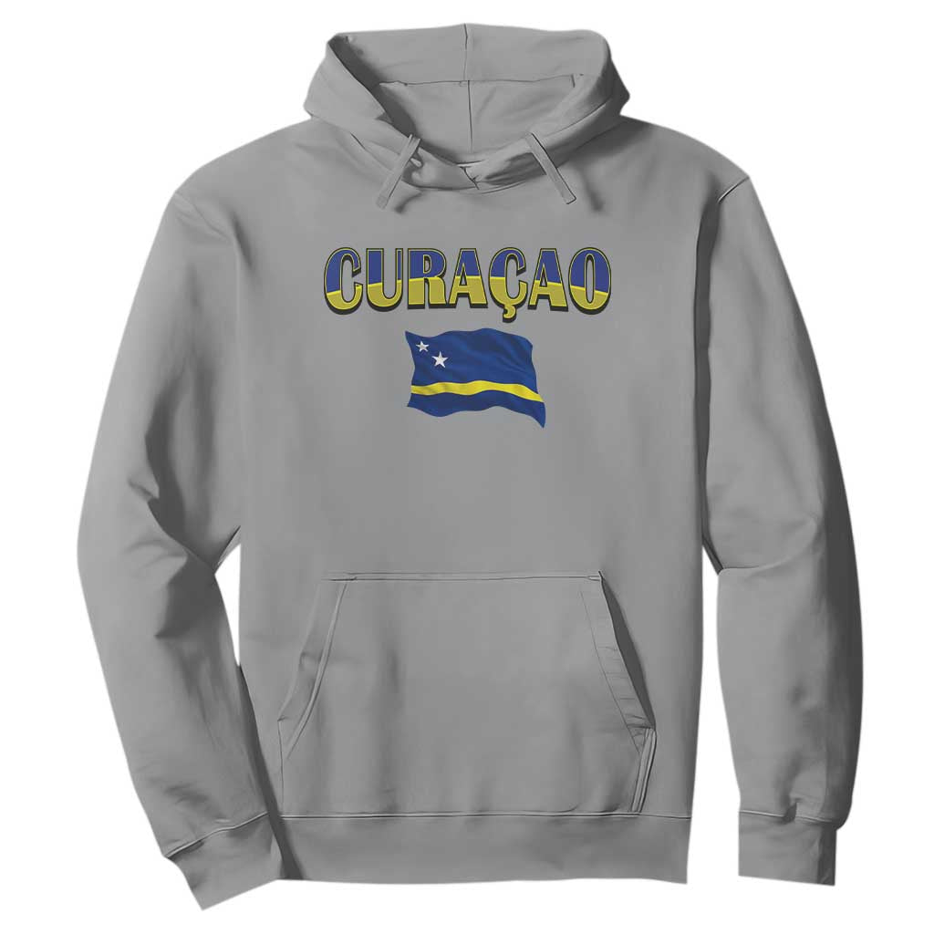 Vintage Curacao Flag Hoodie Dutch Caribbean Heritage Gift