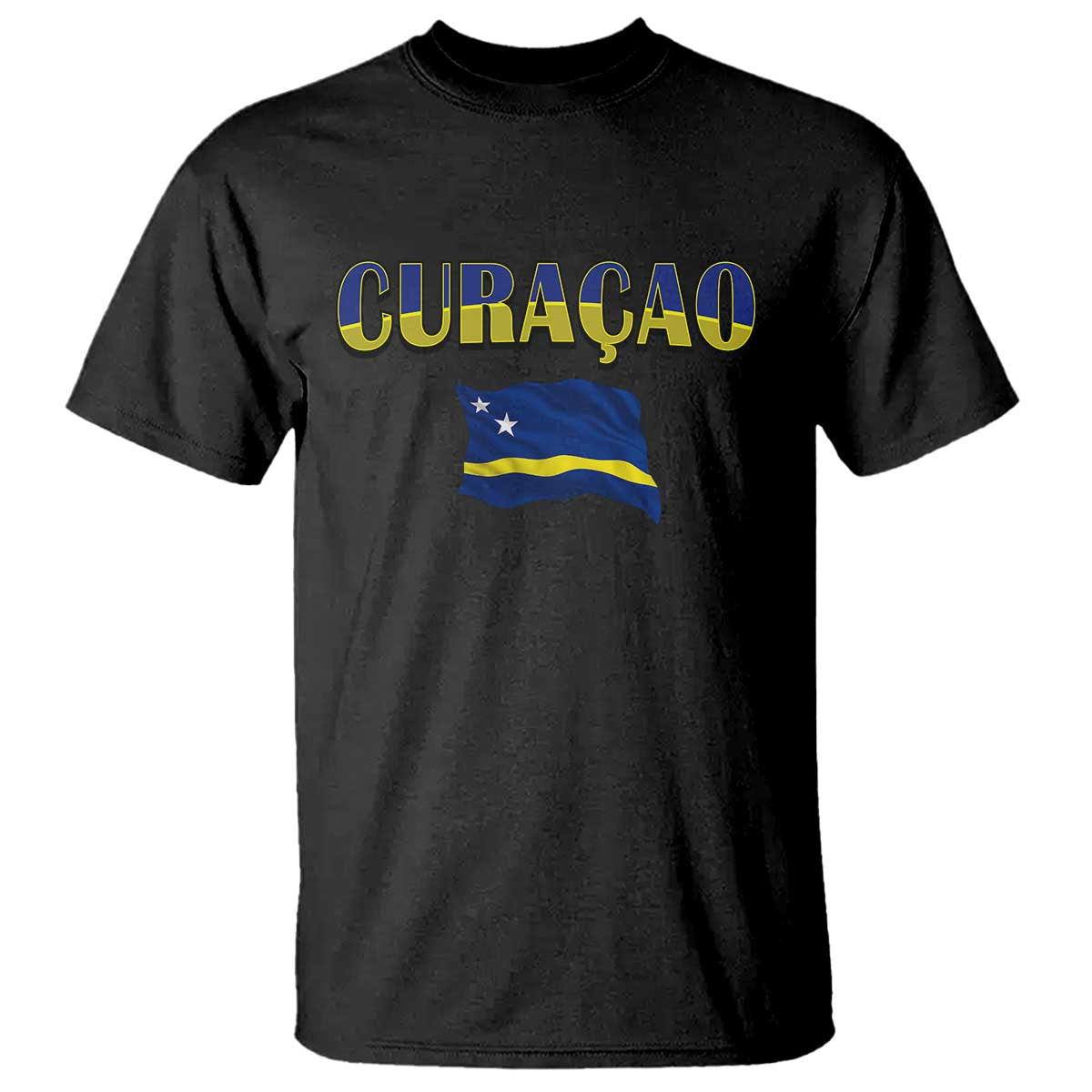 Vintage Curacao Flag T Shirt Dutch Caribbean Heritage Gift