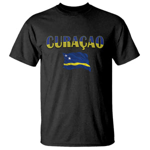 Vintage Curacao Flag T Shirt Dutch Caribbean Heritage Gift