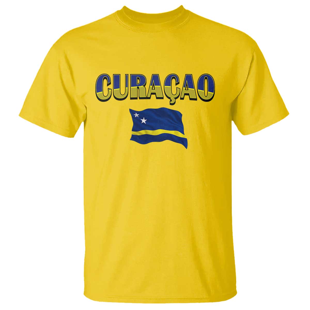 Vintage Curacao Flag T Shirt Dutch Caribbean Heritage Gift