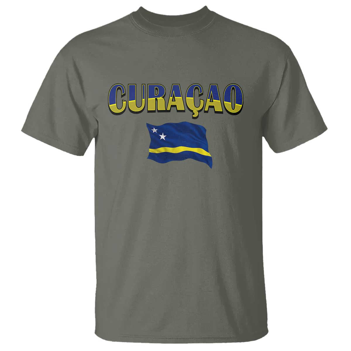 Vintage Curacao Flag T Shirt Dutch Caribbean Heritage Gift