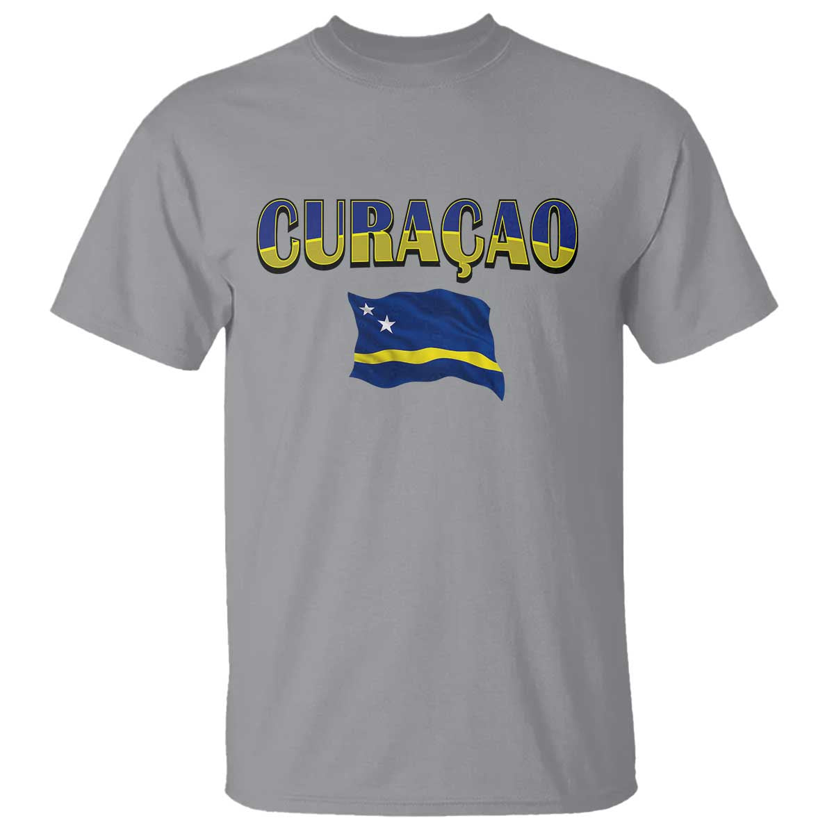 Vintage Curacao Flag T Shirt Dutch Caribbean Heritage Gift