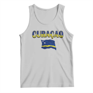 Vintage Curacao Flag Tank Top Dutch Caribbean Heritage Gift