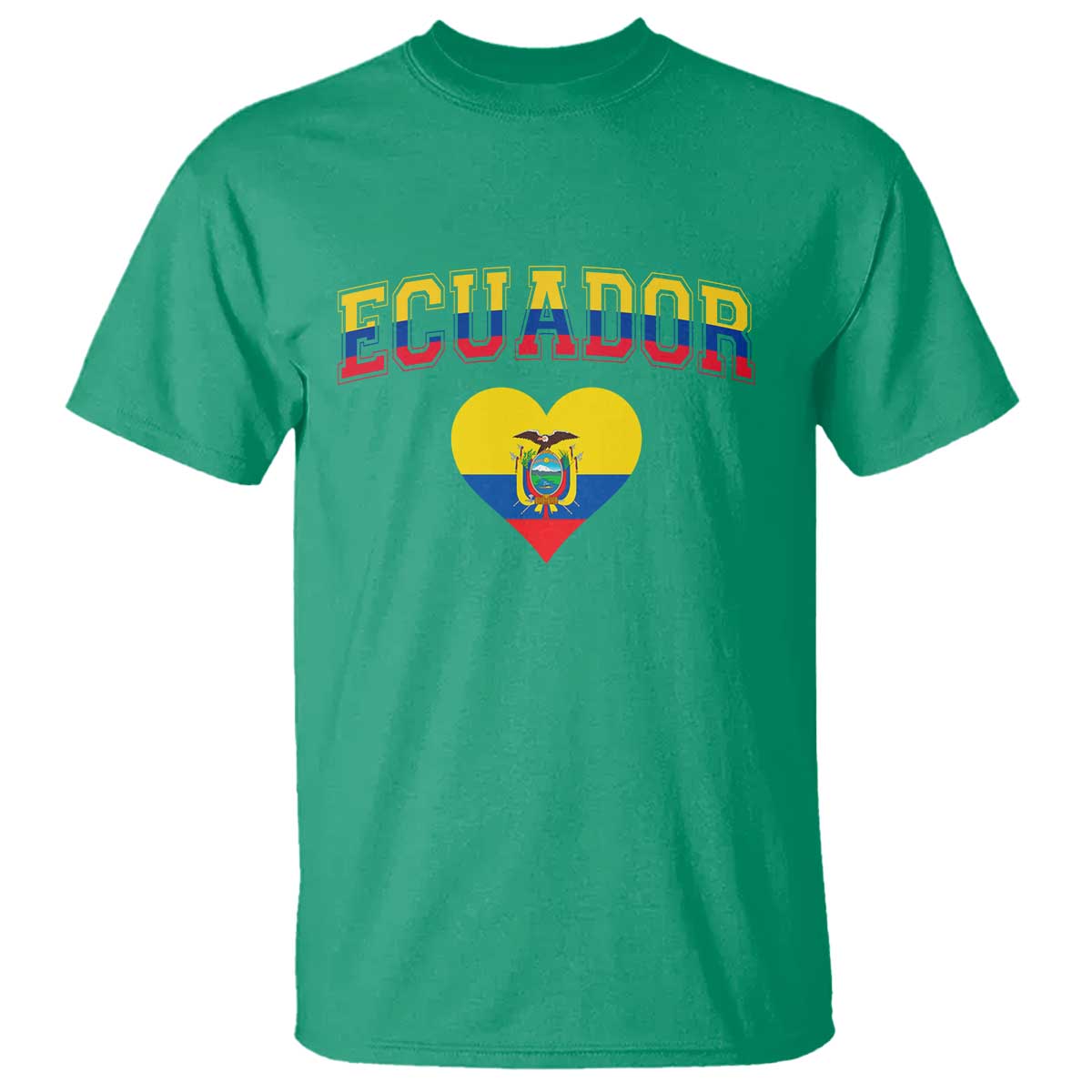 Vintage Ecuador Flag Heart T Shirt Proud Ecuadorian Heritage Gift