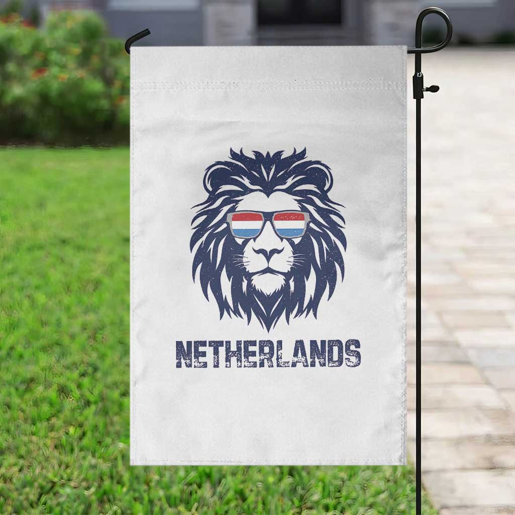 Cool Dutch Lion With Sunglasses Garden Flag Netherlands Pride Gift