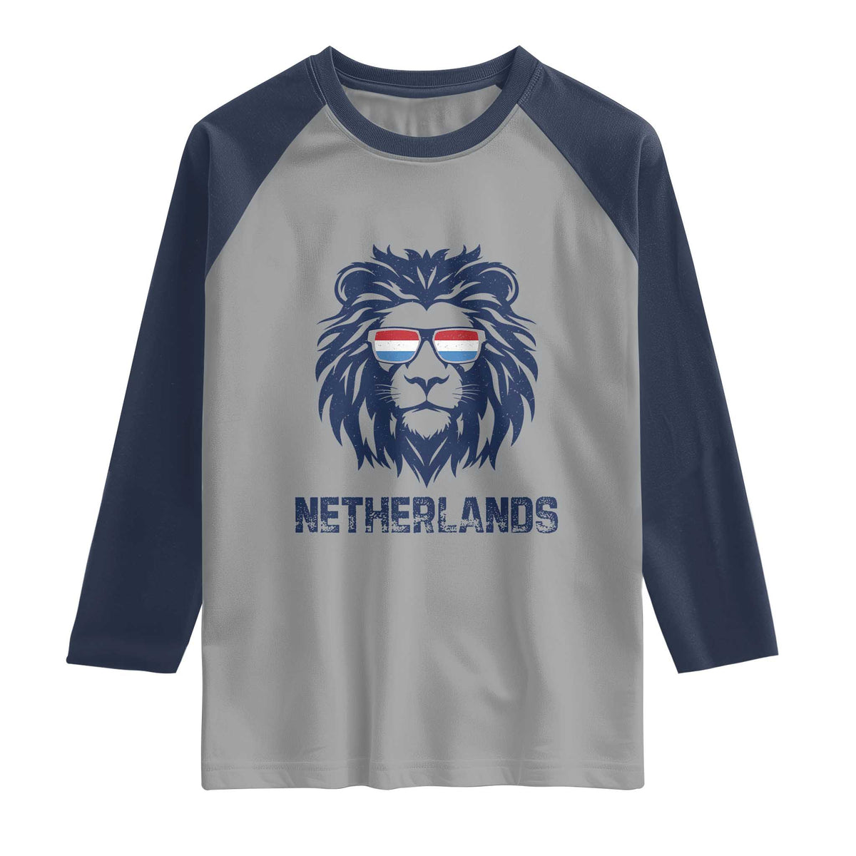 Cool Dutch Lion With Sunglasses Raglan Shirt Netherlands Pride Gift