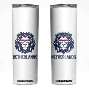 Cool Dutch Lion With Sunglasses Skinny Tumbler Netherlands Pride Gift