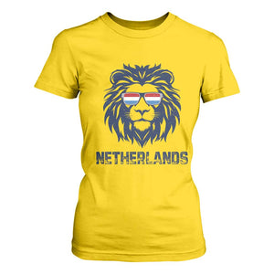 Cool Dutch Lion With Sunglasses T Shirt For Women Netherlands Pride Gift
