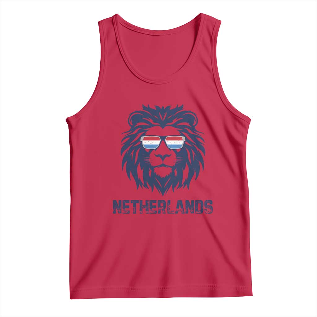 Cool Dutch Lion With Sunglasses Tank Top Netherlands Pride Gift