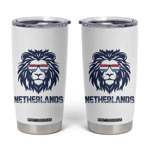 Cool Dutch Lion With Sunglasses Tumbler Cup Netherlands Pride Gift