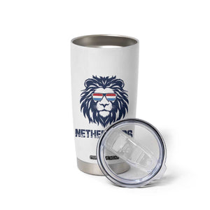 Cool Dutch Lion With Sunglasses Tumbler Cup Netherlands Pride Gift