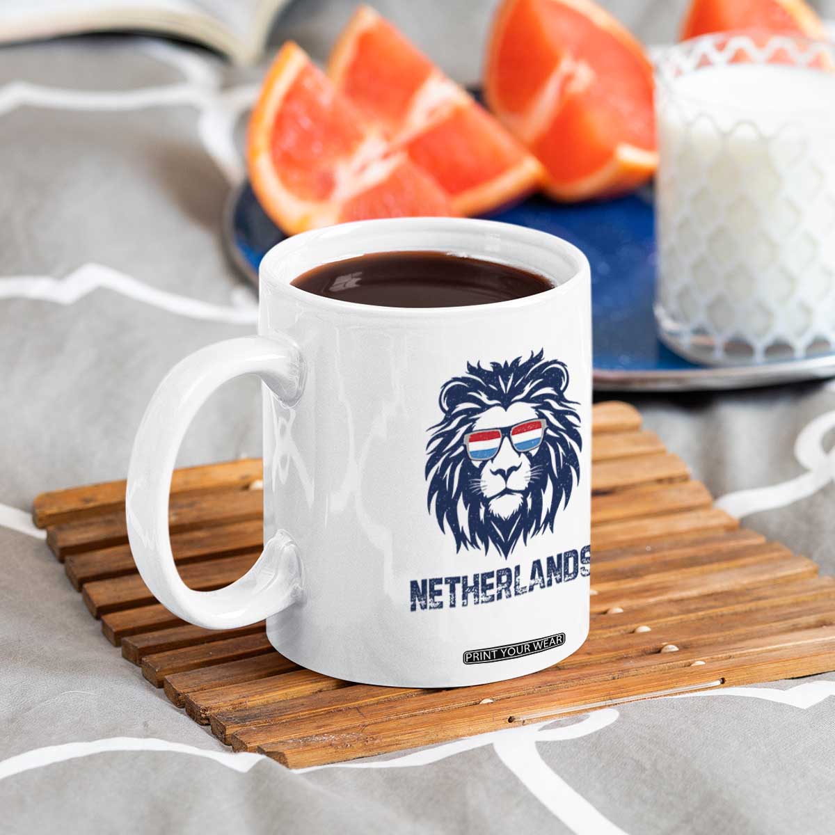 Cool Dutch Lion With Sunglasses Coffee Mug Netherlands Pride Gift