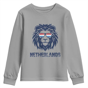 Cool Dutch Lion With Sunglasses Youth Sweatshirt Netherlands Pride Gift