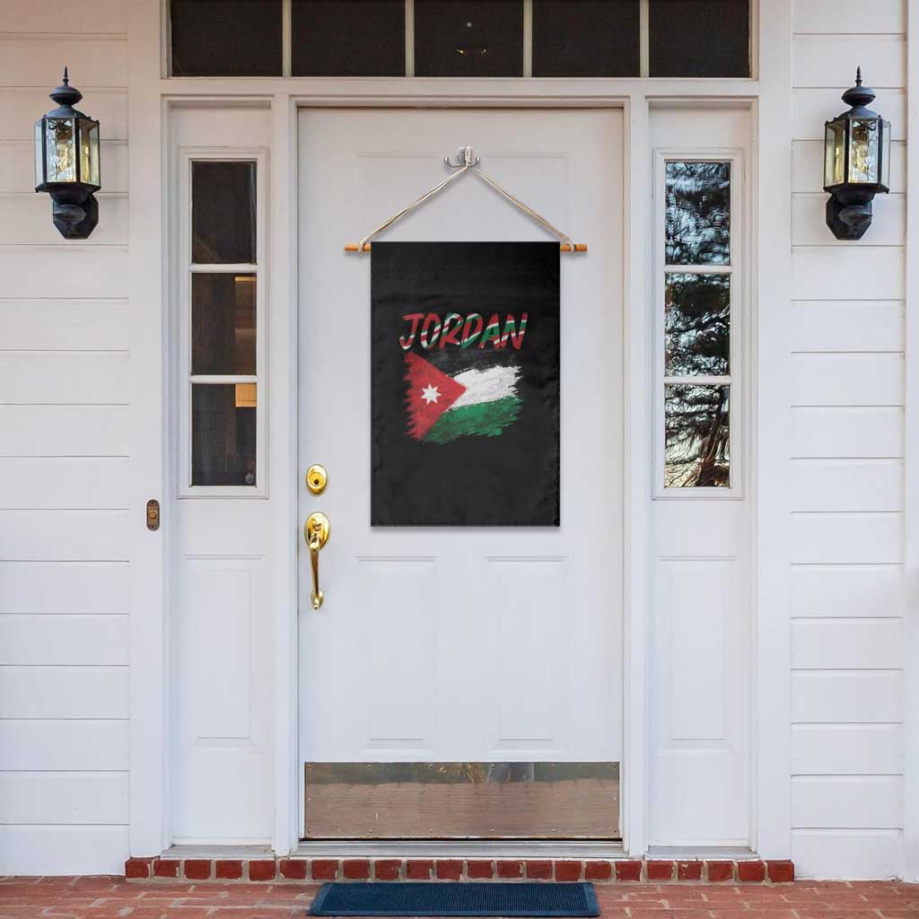 Vintage Jordan Pride Garden Flag Proud Jordanian Roots Gift