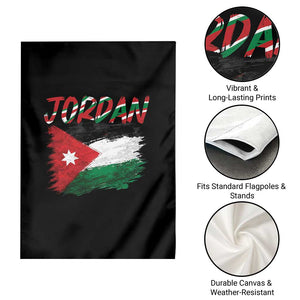 Vintage Jordan Pride Garden Flag Proud Jordanian Roots Gift